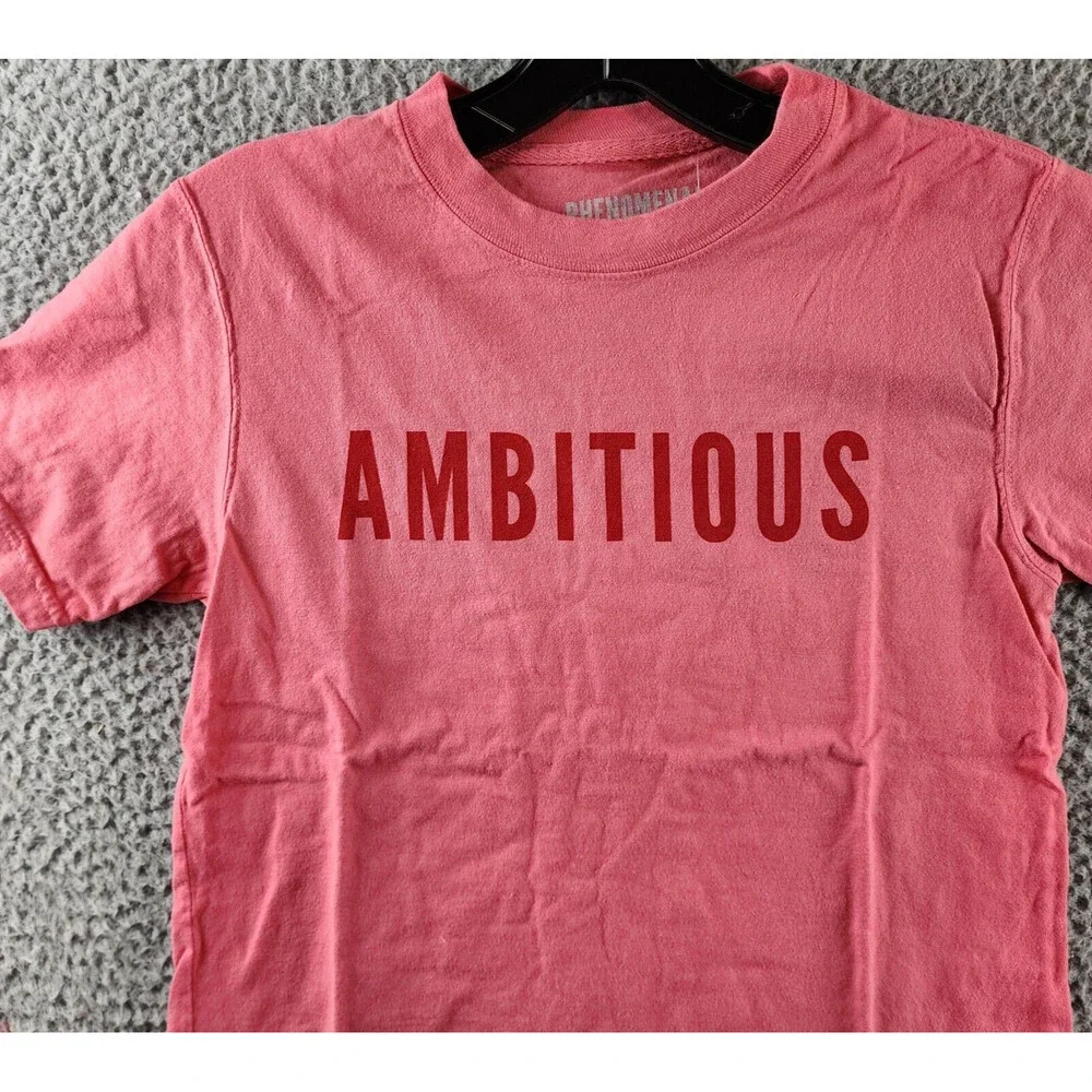 Phenomenal Ambitious Printed T-Shirt Kids M (8-10) Pink Short Sleeve Pullover~ - Picture 4 of 14